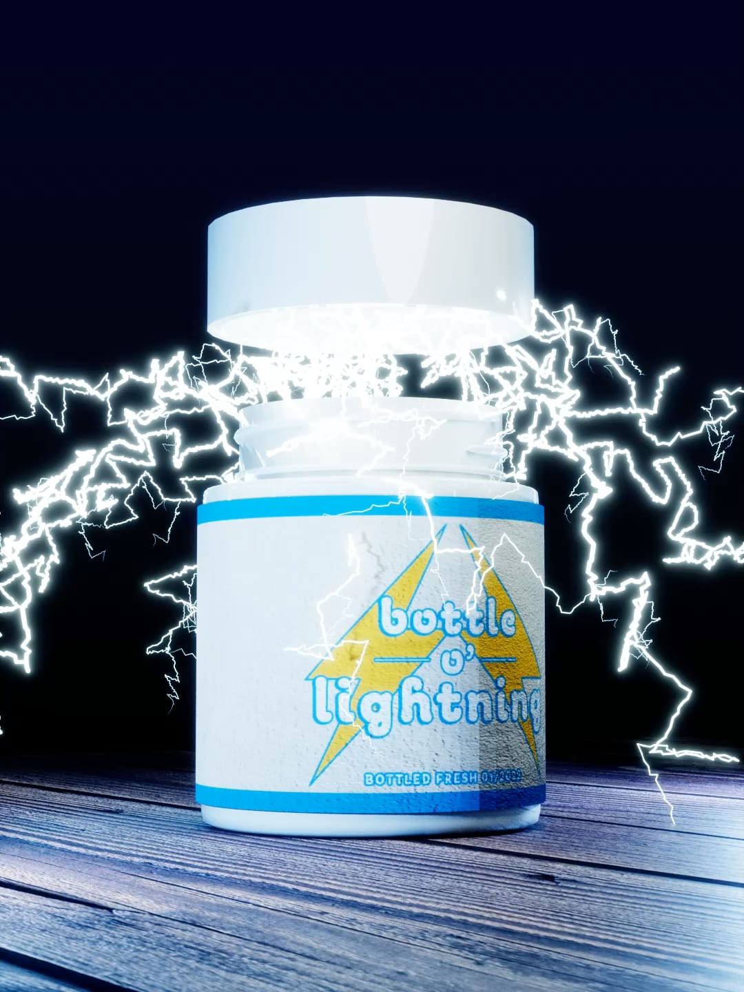 Bottle o’ Lightning · model, light, animate