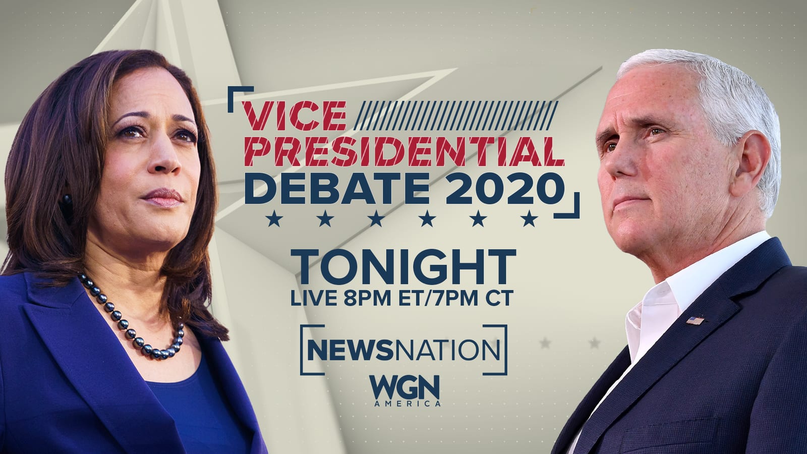 Vice Presidential Debate 2020, tonight promo · package design