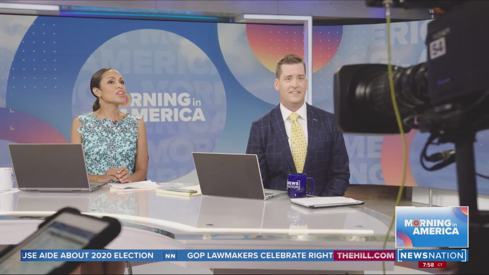 Morning in America on air · show brand and graphics system