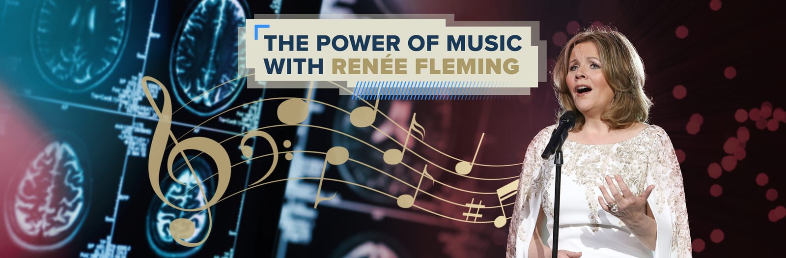 Enterprise piece, "The Power of Music" · full-screen design