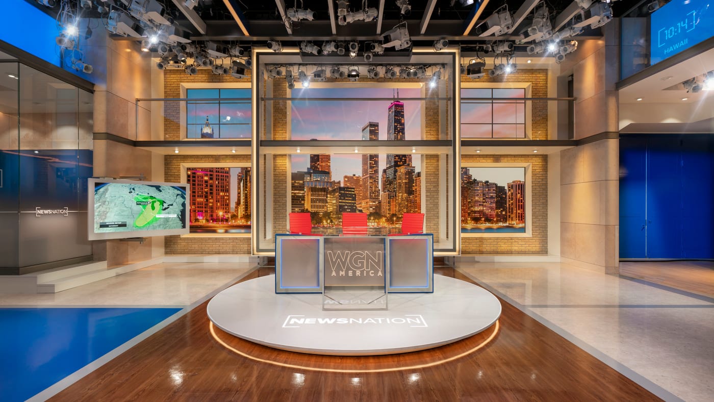 NewsNation studio, Chicago · the room the graphics were built for